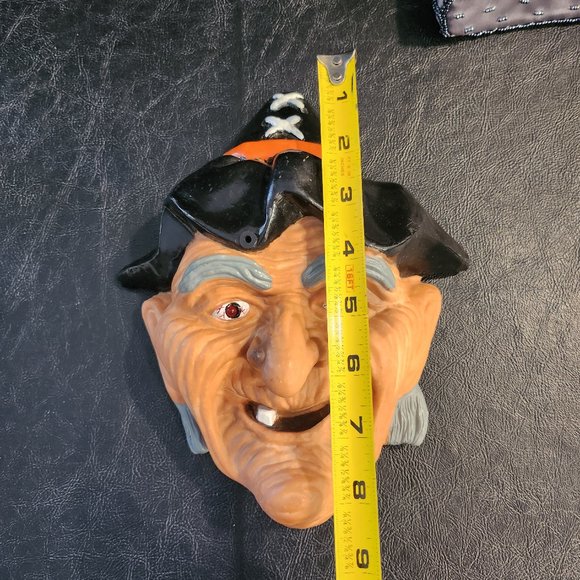 Vintage Telco Cackling Witch Door Plaque With Red Flashing Eyes Motion Activated - Picture 8 of 9